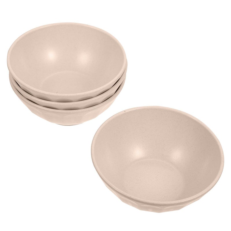 4 Piece Eco Friendly Wheat Straw Bowls Set For Rice Salad And Home Dining - Image 2