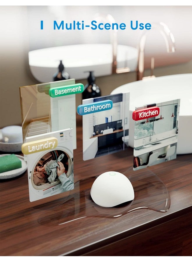 ميروس مجموعة من 3 أجهزة إنذار ذكية للمياه من meross، كاشف تسرب المياه عبر WiFi، يدعم Apple HomeKit، SmartThings، مقاوم للماء IP67 مع تنبيهات التطبيق، إنذار، نطاق 100 متر للمطبخ في الطابق السفلي من المنزل (يتضمن محور Meross) - Image 5