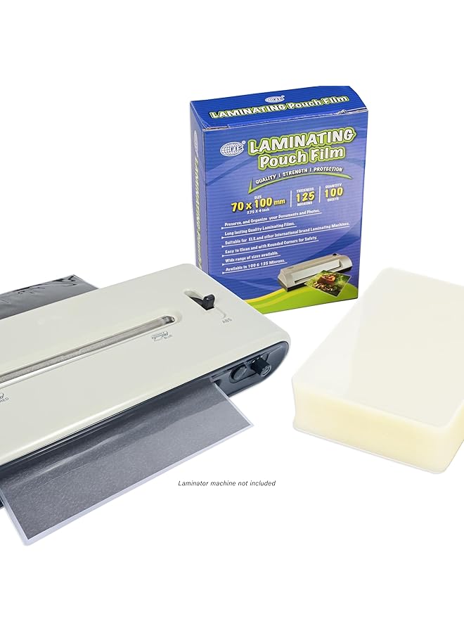 erorex Laminating Pouch Film Size 70X100Mm 125 Micron Thickness 100 Sheets Rounded Corners Fslm70100 - Image 4