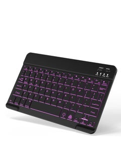 Wireless Keyboard Backlit Bluetooth Keyboard Small Portable External Cordless Rechargeable Illuminated for Android Tablet Cell Phone Smartphone iPad Pro Air Mini iPhone Windows Surface