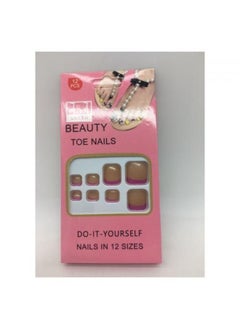 Generic Get Glamorous With 12pcs Of Foot-Perfect Fake Nails 