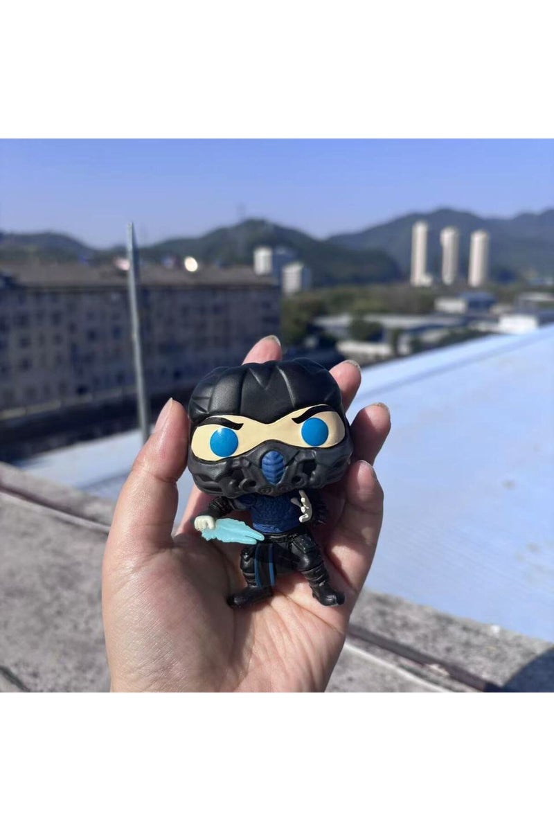 مع العلبة رقم 01، مجسم ساب-زيرو سكوربيون من مورتال كومبات، مجموعة ألعاب فينيل لطيفة