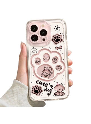 Cute Puppy Paw Print Case for iPhone 16 Pro Max