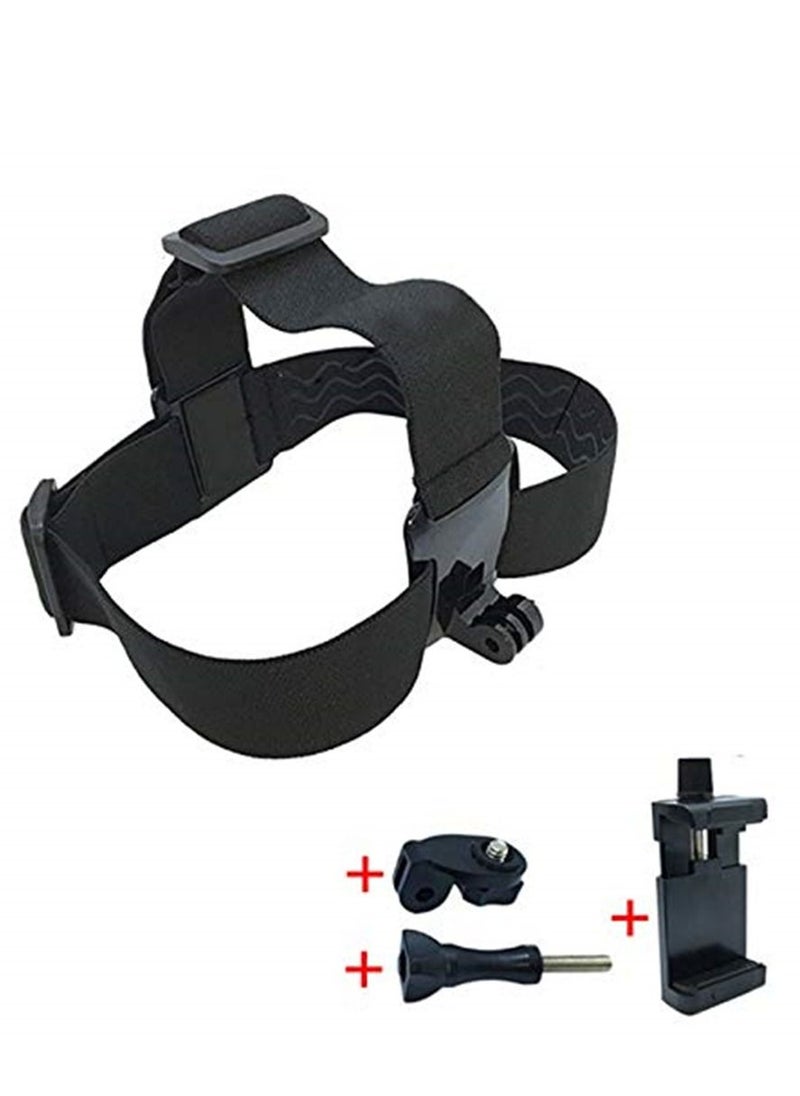 Generic - Head Strap Mount For SJCAM EKEN GoPro Hero 7 6 5 4 Xiaomi Yi 4K Sony Action Cam Accessories Harness Belt For Mobile Phone Holder - Image 1