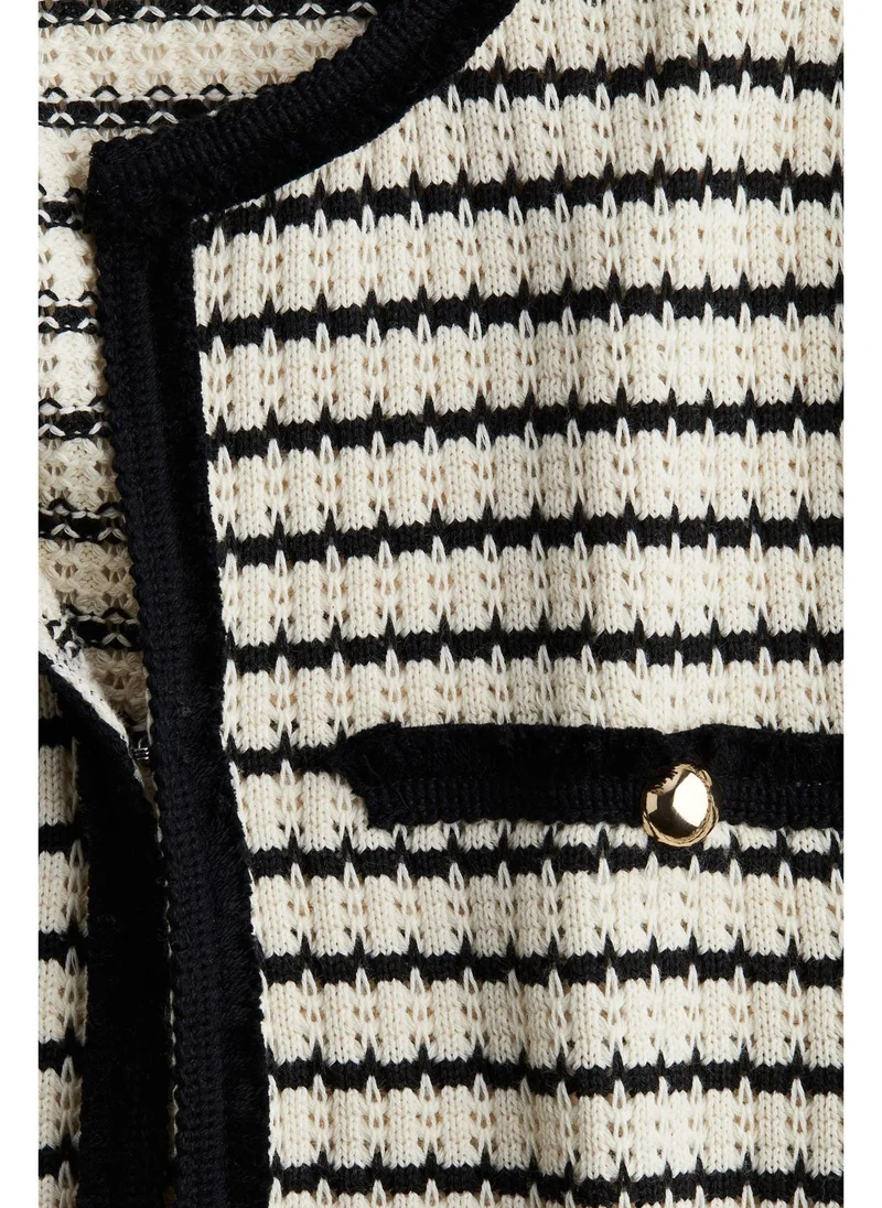 H&M Textured-knit cardigan