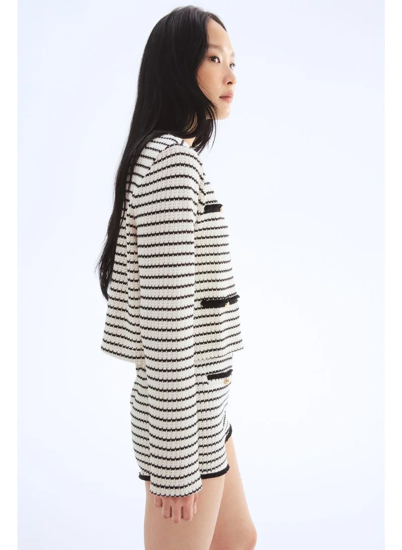H&M Textured-knit cardigan