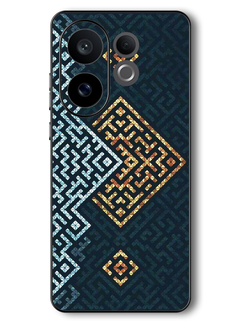 Theodor Case Compatible with Vivo V60 6.77 Inch Protection Shockproof Bumper Cover Maze art - Image 1