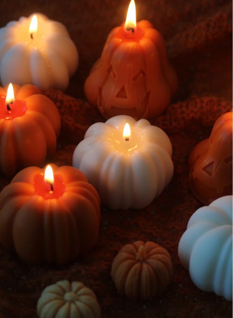 Joyful Halloween Pumpkin Candle – Handmade Soy Wax – Spooky Home Décor & Gift – Limited Edition UAE - Image 1