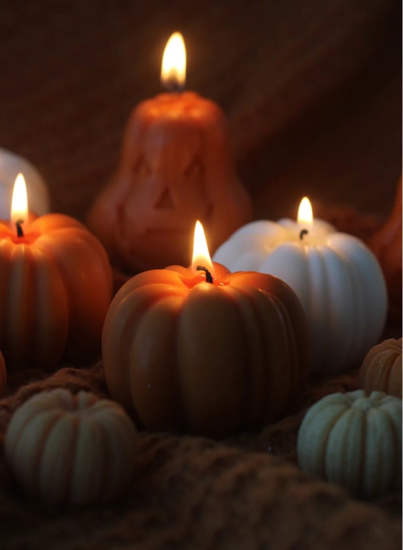 Joyful Halloween Pumpkin Candle – Handmade Soy Wax – Spooky Home Décor & Gift – Limited Edition UAE - Image 2