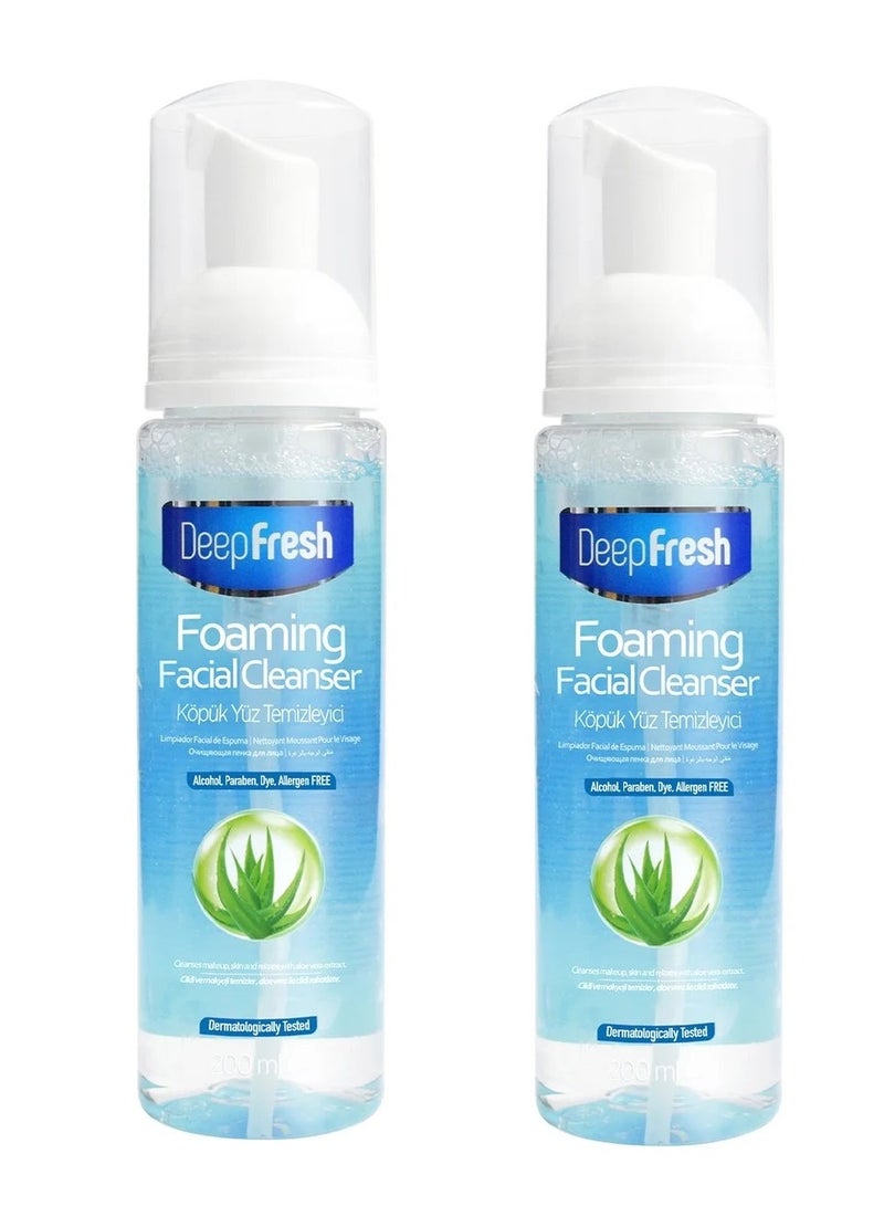 Deep Fresh 2 piececs of Fresh Facial Cleansing Foam 200ml - Image 1
