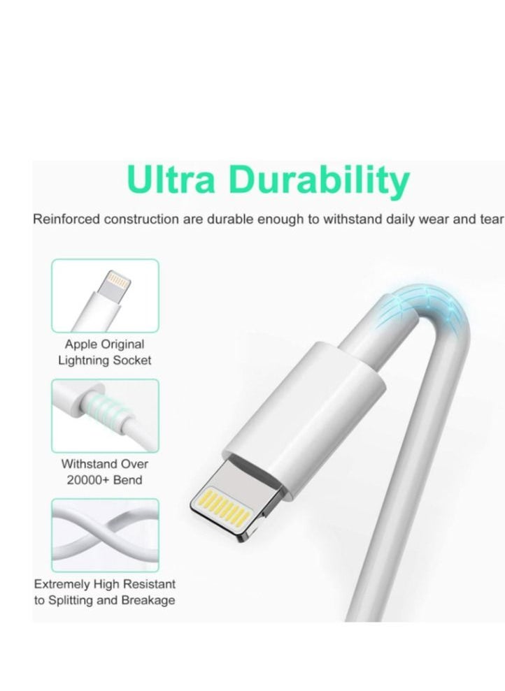 USB Type-C Compatible USB Type-C lightning rod for iPhone 12 Pro Max/12/11 Pro/X/XS/XR/8 Plus/AirPods Pro, power harness (2m)