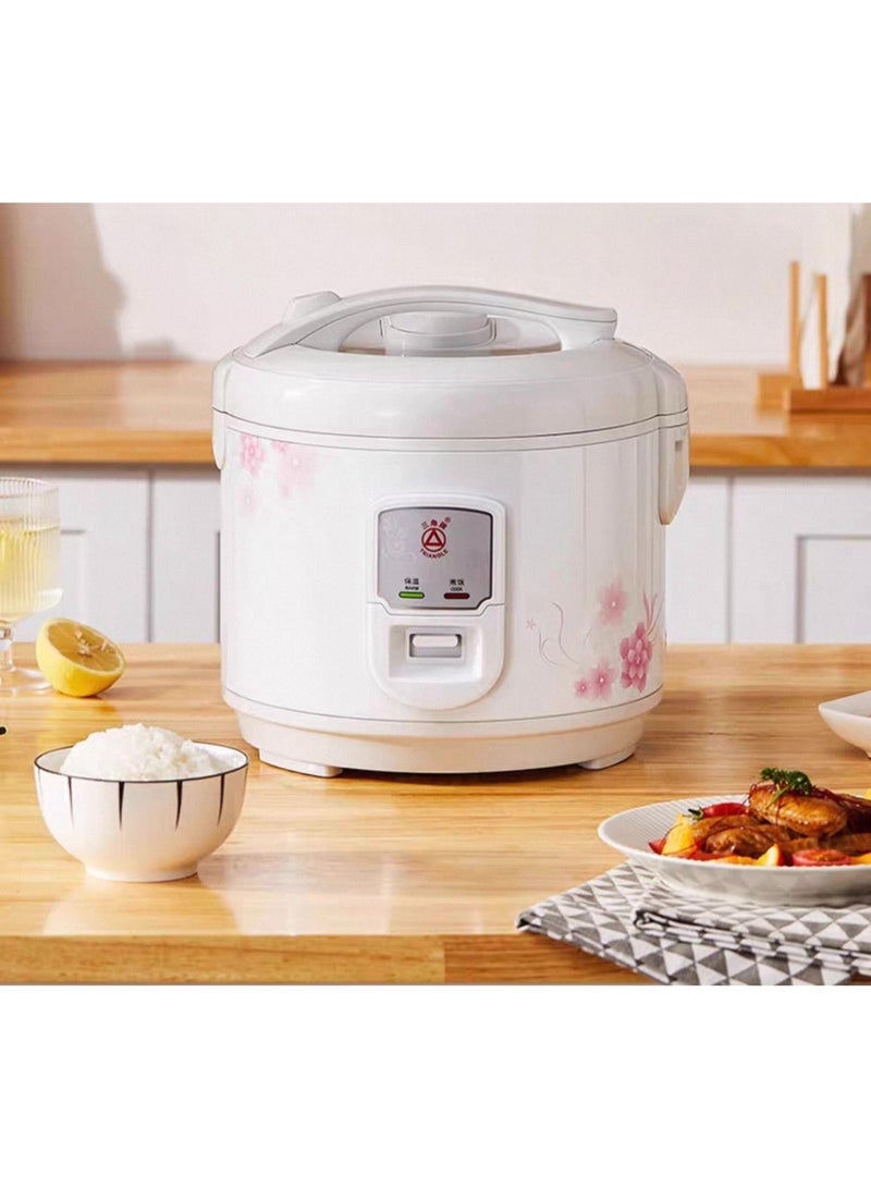 Electric rice cooker 3-liter capacity, practical and easy to use.  pot is easy to clean and disassemble. It comes with a spoon, measuring cup, and strainer for steaming vegetables. High-quality design for heat retention. - Image 3