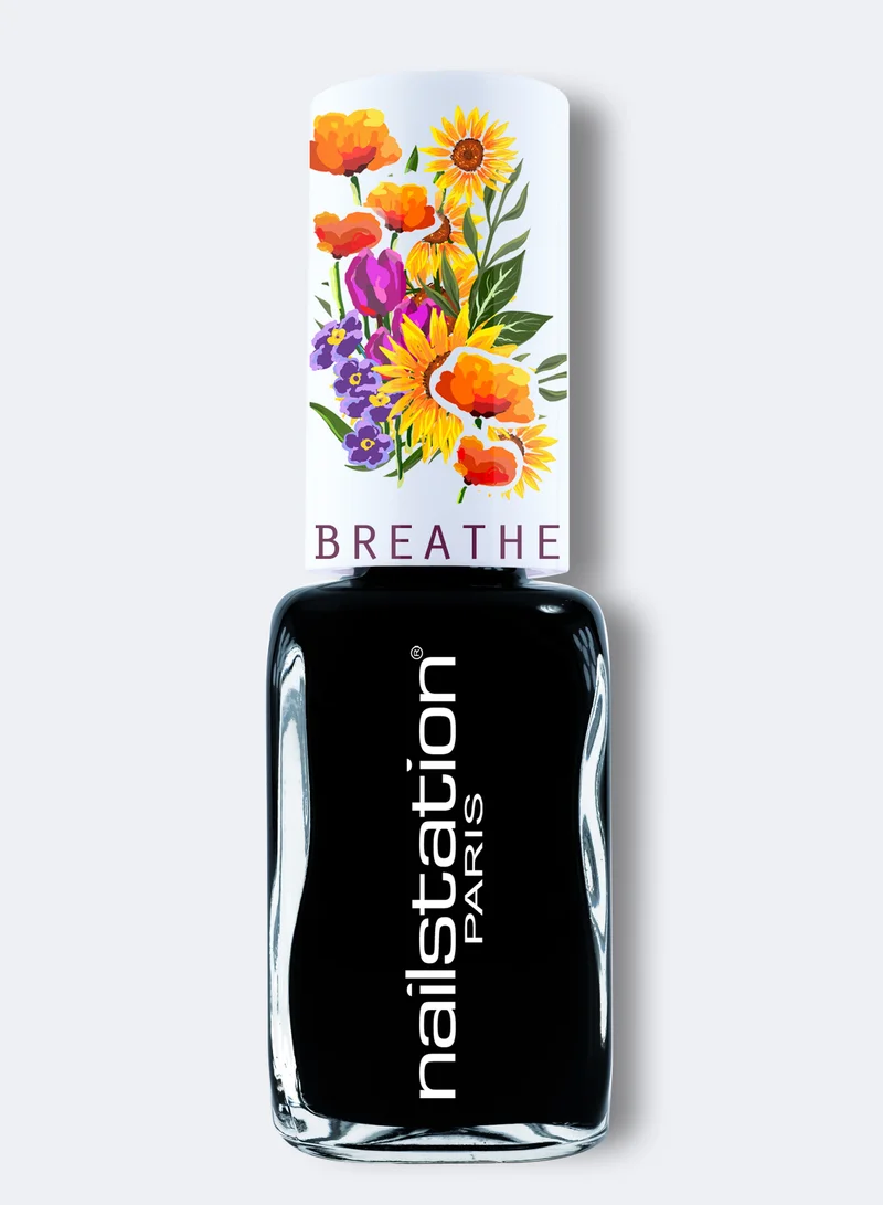 Nailstation Breathable Nail Polish Glossy | black hole