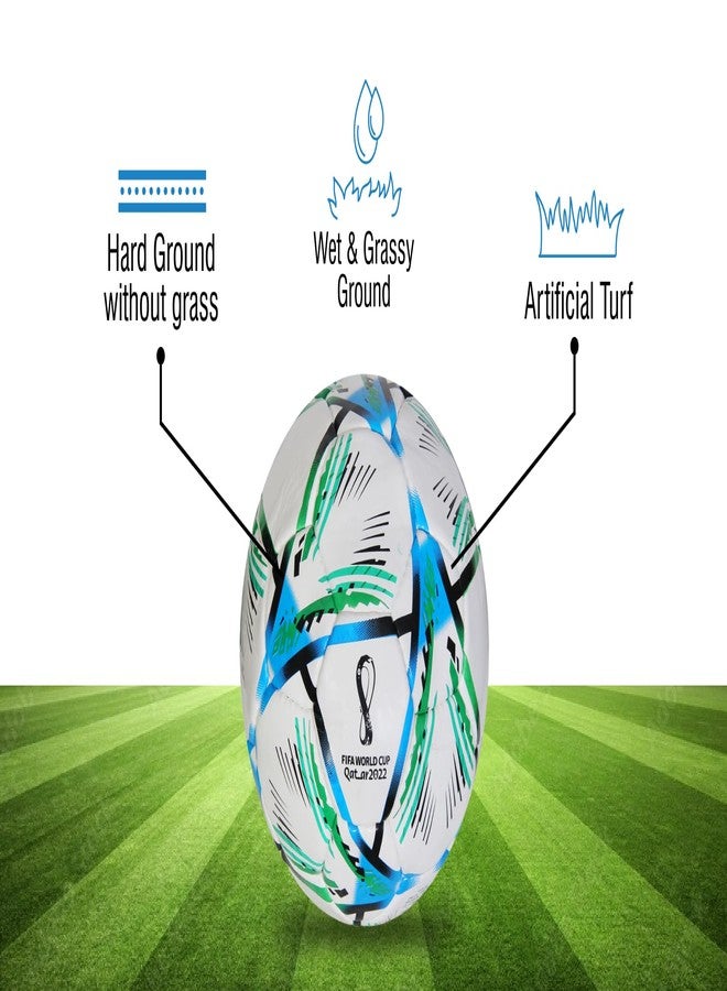 WIKIGO Pack of 2 Speed Shell Football with Air Pump | Water Resistant | Football for Training & Match Practice Outdoor Soccer Ball | Size-5 - Image 4