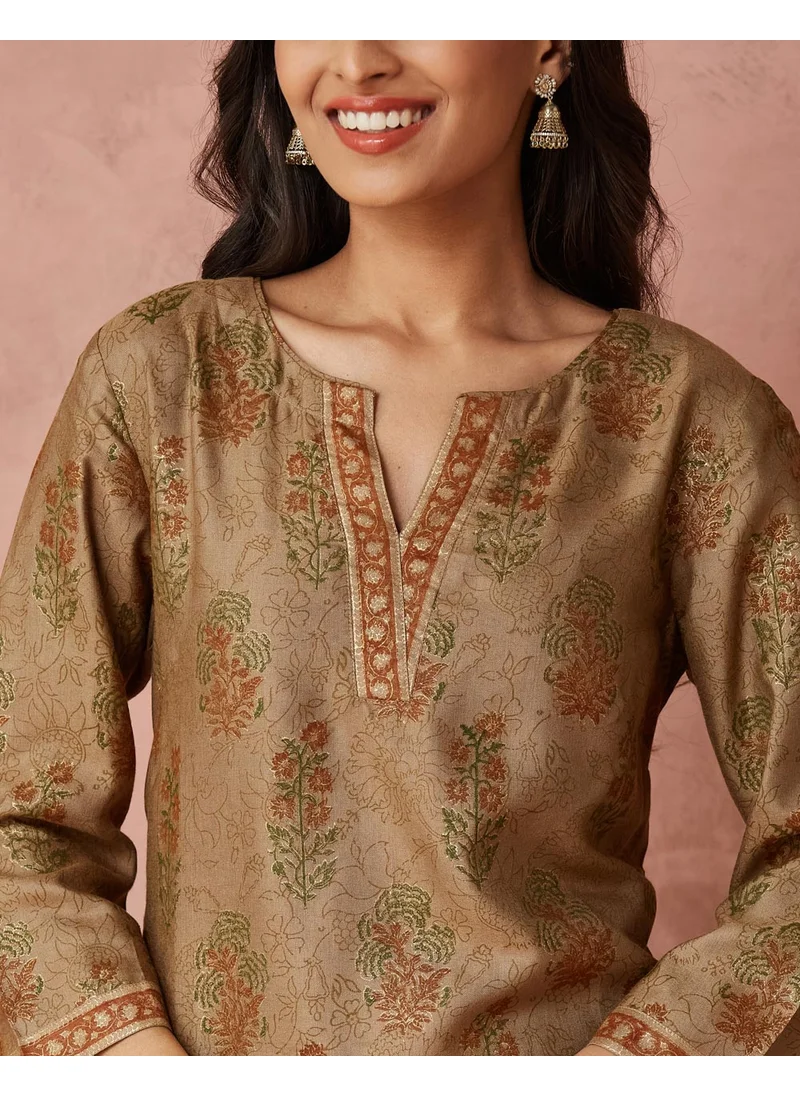Fabindia Hand Block Printed Long Kurta