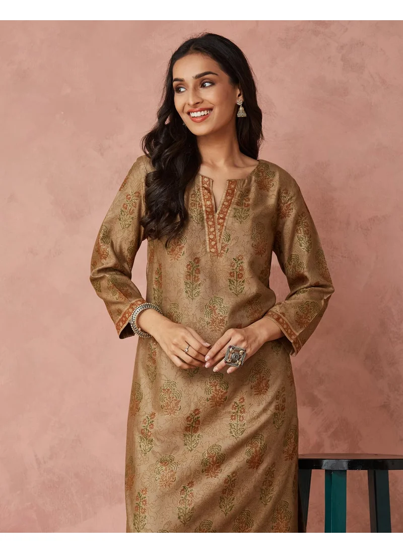 Fabindia Hand Block Printed Long Kurta