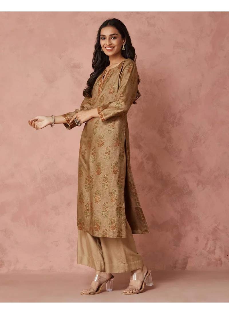 Fabindia Hand Block Printed Long Kurta