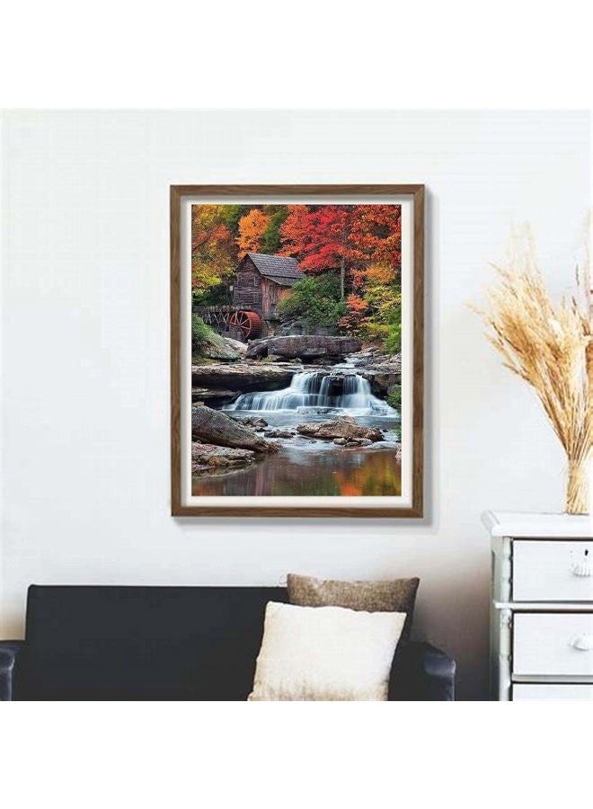 KTHOFCY 5D DIY Diamond Painting Kits for Adults Kids Waterfall Full Drill Embroidery Cross Stitch Crystal Rhinestone Paintings Pictures Arts Wall Decor Painting Dots Kits 15.7X11.8 in - Image 2