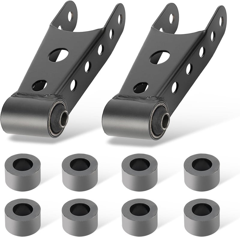 WEILEITE 2-3 Inch Suspension Rear Drop Lowering Shackles Kit for Chevy Silverado GMC Sierra 1500 1999-2019 - Image 1