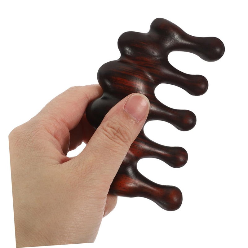 Wood Hair Comb 2pcs Small Wide Tooth Natural Scalp Massager for Men and Women Hair Care and Head Massage - Image 3