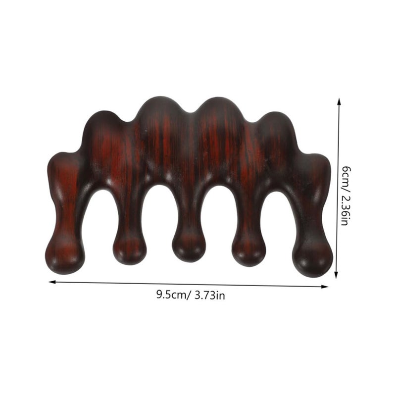 Wood Hair Comb 2pcs Small Wide Tooth Natural Scalp Massager for Men and Women Hair Care and Head Massage - Image 2