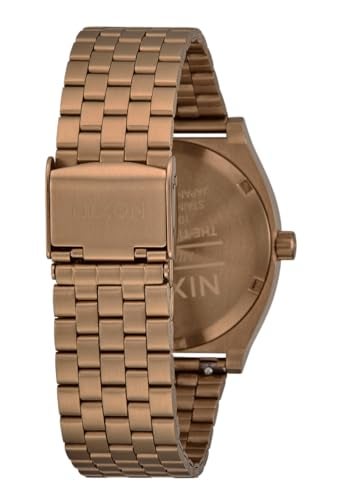 NIXON Time Teller A045-100m Water Resistant Men's Analog Fashion Watch (37mm Watch Face, 19.5mm-18mm Stainless Steel Band) - Image 4