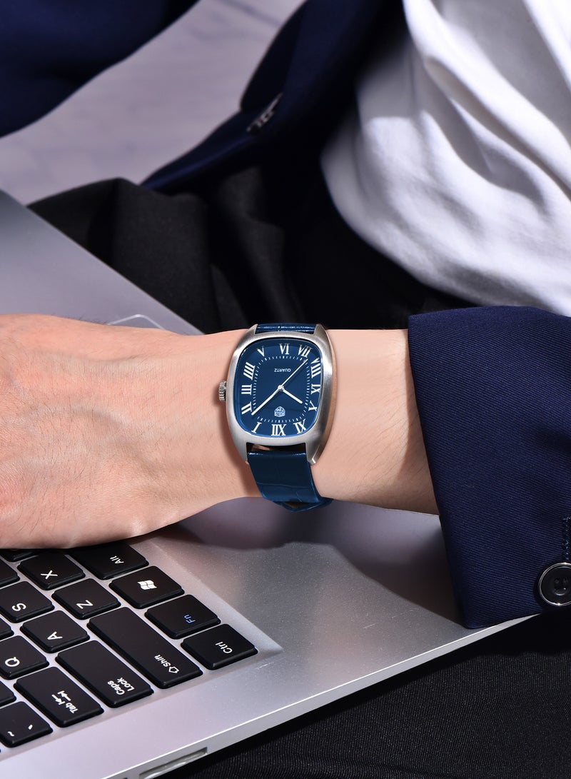 رولستيمي ساعة كوارتز عصرية للرجال ، تصميم قرص كلاسيكي ملفت للنظر ، حركة كوارتز في 31 ، مزودة بحزام من جلد البولي يوريثان ، أنيق وأنيق ، آر تي 7904 - Image 2