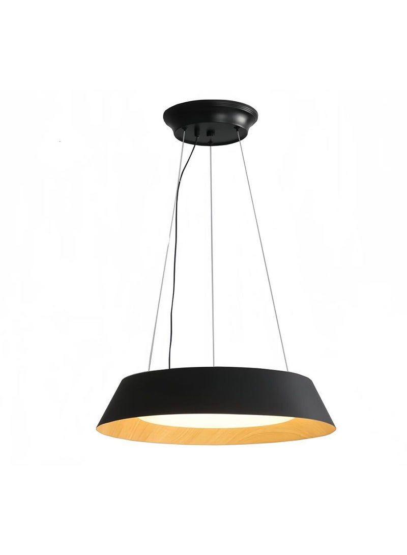 DANUBE HOME Palma Pendant LED Chandelier - Modern Indoor Lighting - 36W Black Iron & Acrylic - 50x50x8 cm - 2-Year Warranty - Stylish Home Decor 