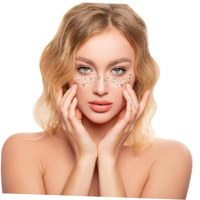 6 Sheets Freckle Design Face Stickers Temporary Freckles for Glamorous Party Makeup Easy Application for Festivals and Everyday Use - Image 5