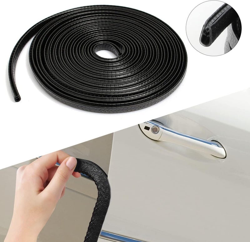 BIRDLINE Heavy Duty Car Door Edge Protector Guard U Shape Edge Rubber Seal Protector, Anti-Scratch, Anti-Collison, Rubber Clips, Black, 16Ft (5 Meter), Universal Door Edge Protector for All Cars. - Image 4