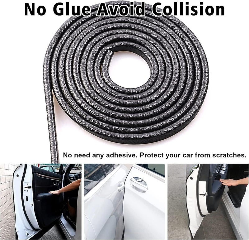 BIRDLINE Heavy Duty Car Door Edge Protector Guard U Shape Edge Rubber Seal Protector, Anti-Scratch, Anti-Collison, Rubber Clips, Black, 16Ft (5 Meter), Universal Door Edge Protector for All Cars. - Image 5