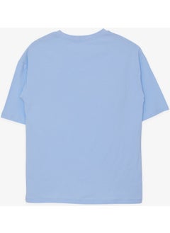 Breeze Boy's T-Shirt Colorful Shoes Printed Age 9-16, Light Blue  - Image 2