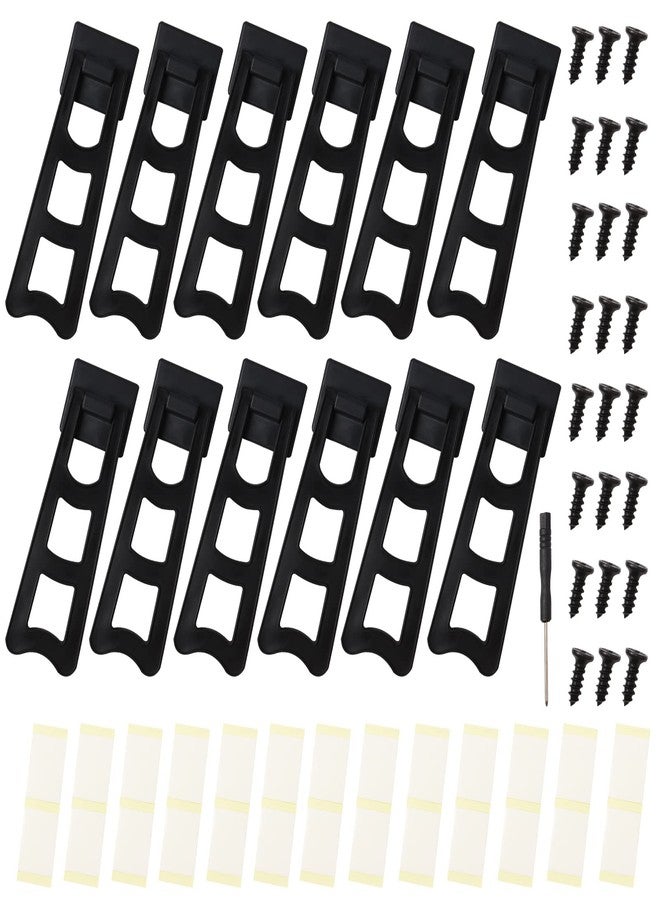 HAPY SHOP 12 Pieces Easel Back Picture Frame Back Stand Picture Frame Easel Back with 24 Pieces Screws & 15 Pieces Stickers and Screwdriver for Photos Pictures Frames Supplies - Image 1