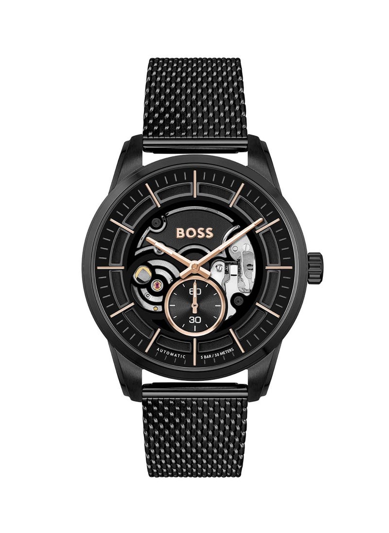 HUGO BOSS Men's Analog Round Shape Stainless Steel Wrist Watch 1514035 - 42 Mm  - Image 2