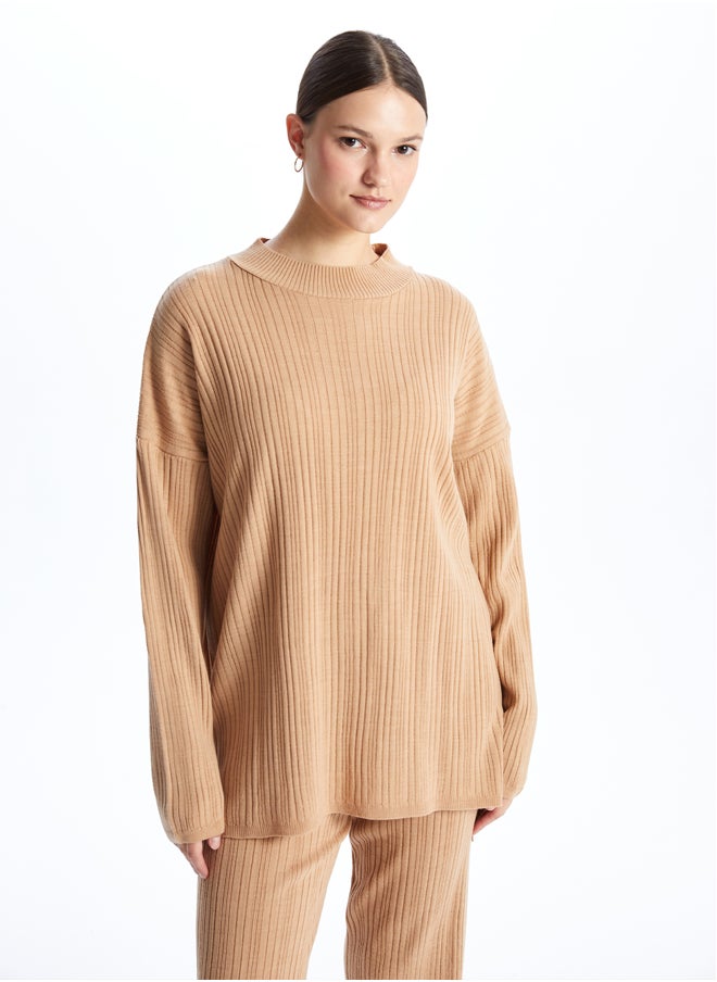 LC WAIKIKI Half Turtleneck Regular Long Sleeve Women's Tricot Tunic  - Image 1