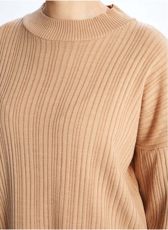 LC WAIKIKI Half Turtleneck Regular Long Sleeve Women's Tricot Tunic  - Image 4