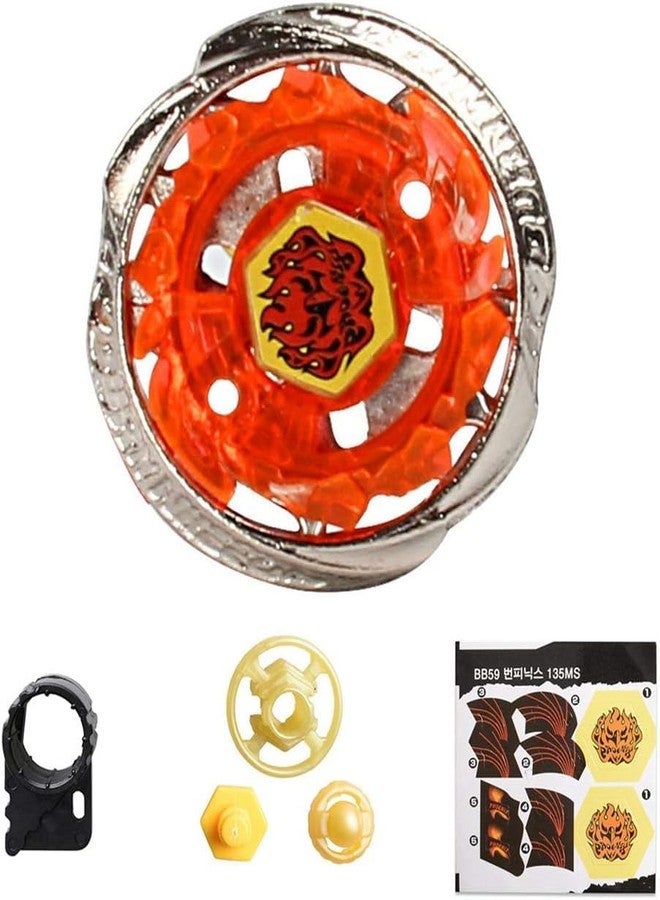 Funstars Burn Wheel Phoenix 135MS Metal Fusion Spinning Battling Top with Launcher (BB59) - Image 4