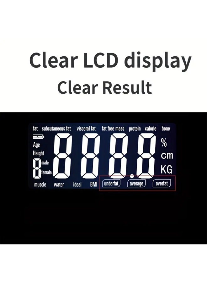KUYING High Precision Digital BMI Intelligent Electronic Body Weight Scale Black  - Image 5