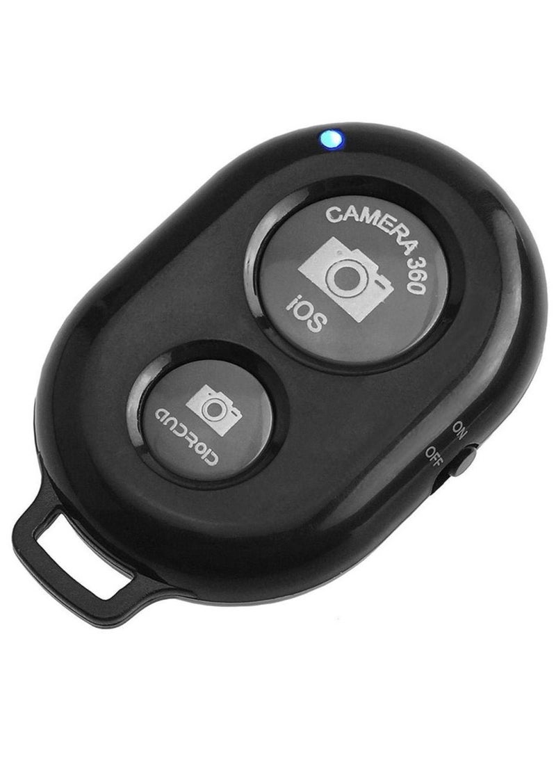 DUSALA Remote Control Button Bluetooth Phone Selfie Stick Shutter Release (Black) - Image 1