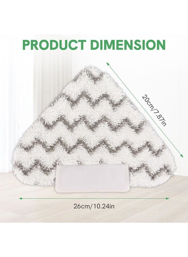 Planially 4 Pack Steaming Mop Replacement Pads Triangle for Shark Lift-Away Genius S3973 S3973D S5003D S6001 S6002 3973WM S5002 Steam Pocket Mop Series - Image 4