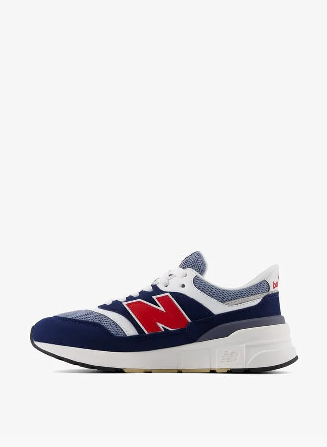 New Balance Boys' Logo Detail Sneakers with Lace-Up Closure