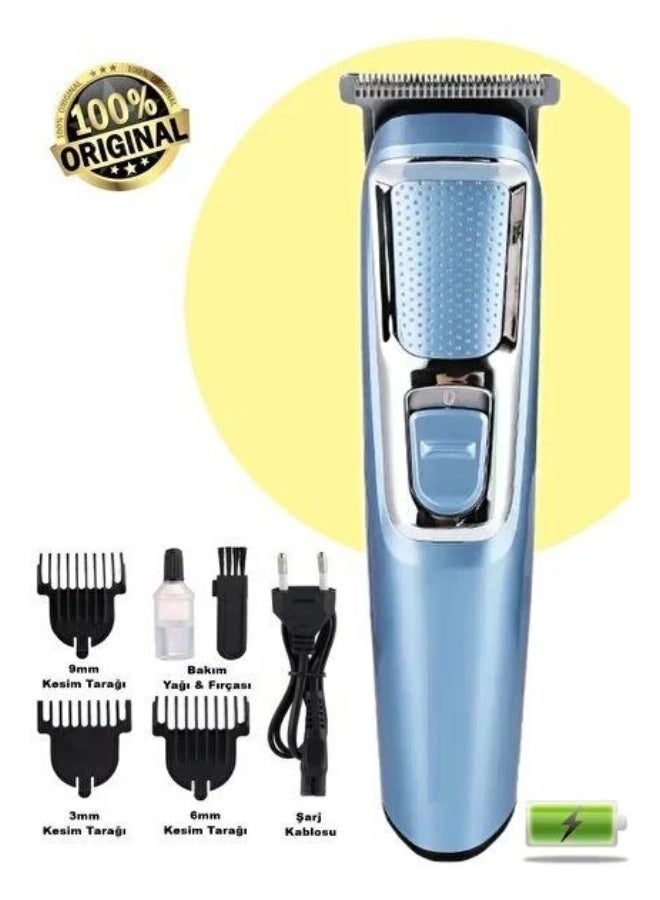 Luxoraq 1 Set HAIR CLIPPER BEARD TRIMMER cordless rechargeable electric hair trimmer men grooming kit professional barber clipper machine zero gap blade USB hair cutting machine with combs - Image 2