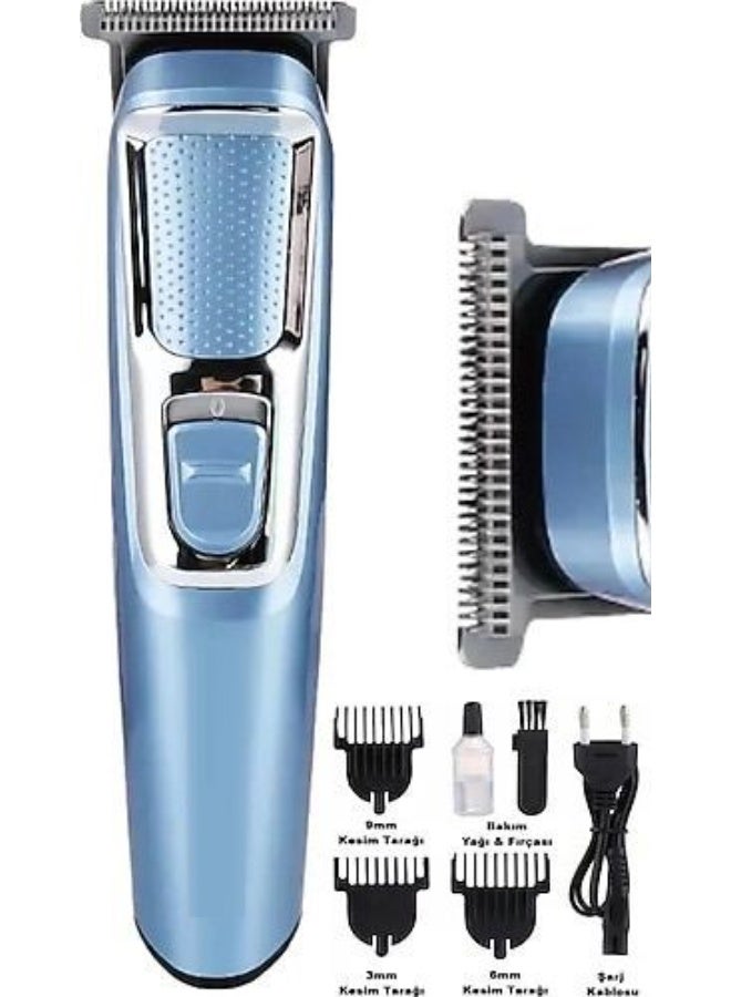 Luxoraq 1 Set HAIR CLIPPER BEARD TRIMMER cordless rechargeable electric hair trimmer men grooming kit professional barber clipper machine zero gap blade USB hair cutting machine with combs - Image 1