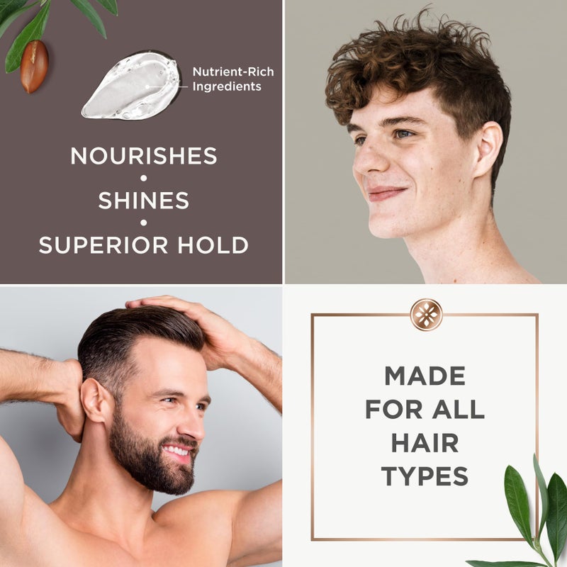 Argan Magic Strong Hold Styling Gel - Flake-Free Argan Oil Formula for Superior Hold and Long-lasting Control | Made in USA, Paraben Free, Cruelty Free (8 Fl Oz) - Image 4