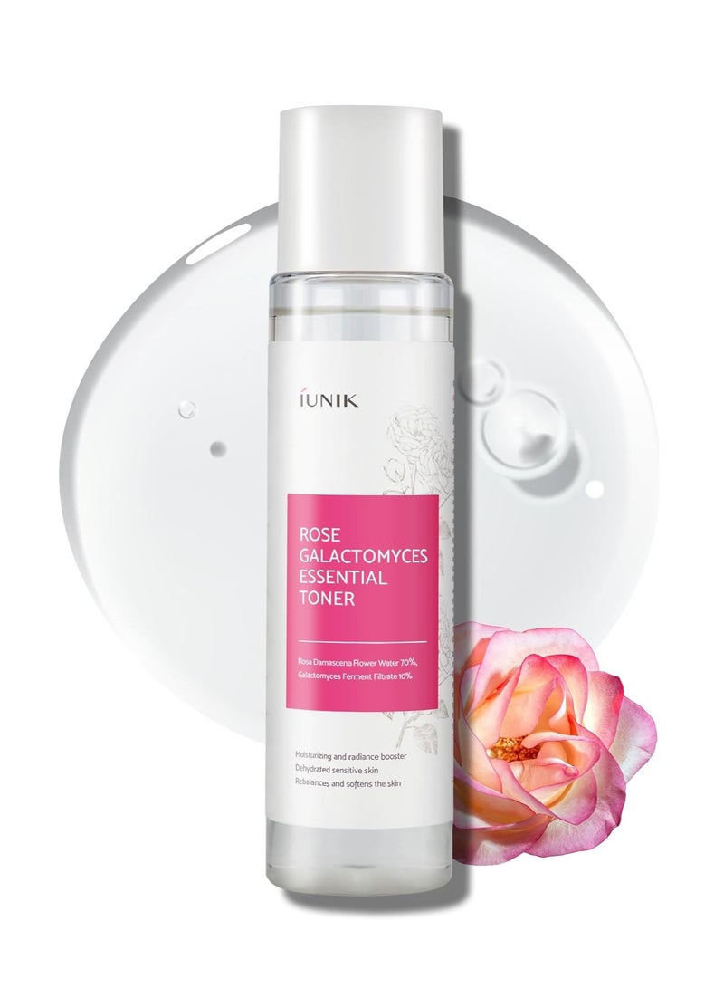 iUNIK Rose Galactomyces Essential Toner 200ml - Image 1