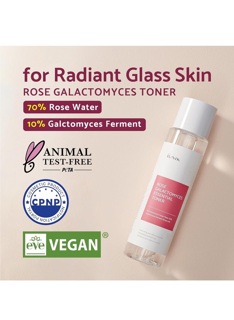 iUNIK Rose Galactomyces Essential Toner 200ml - Image 2