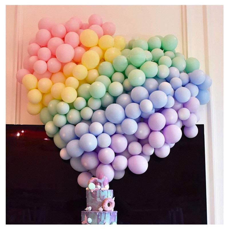 Mumoo Bear Multicolored Balloons 10 Inches Balloons 100 Pcs Romantic Balloon For Birthday Party Decorations Engagement Wedding Anniversary Festival Supplies - Image 2