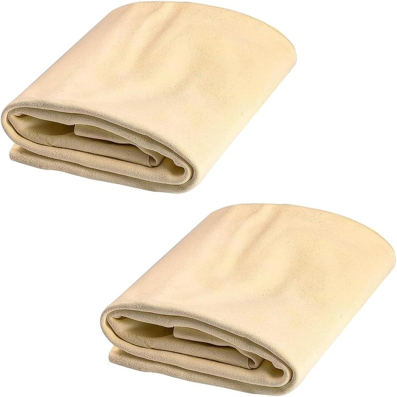 XNBTFK 2 PCS Chamois Leathers for Cars, 40 x 30 cm Soft Shammy Leather Cloth - Image 1