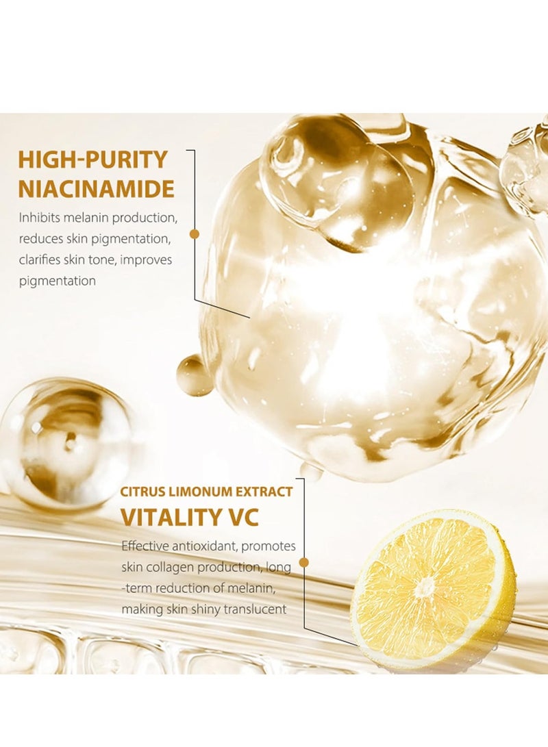 MOIKA Green Lemon Vitamin C Facial Serum,Hydrating and Firmming,Reduce Wrinkles,SkinTightening Smooths Skin,For All Skin Types,Vegan(1 fl oz) - Image 4