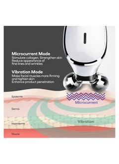 Excefore Microcurrent Facial Massager, Skin Tightening Care for Women and Men Face Body Wrinkle Removal, Anti Aging, Skin Rejuvenation, Face Lift, Portable Skin Beauty Device for Face and Neck (White)  - Image 4